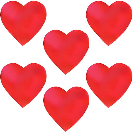 Michaels, Beistle 8.5" Red Foil Heart Cutouts, 6ct. – Category: Valentine's Party & Packaging